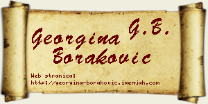 Georgina Boraković vizit kartica